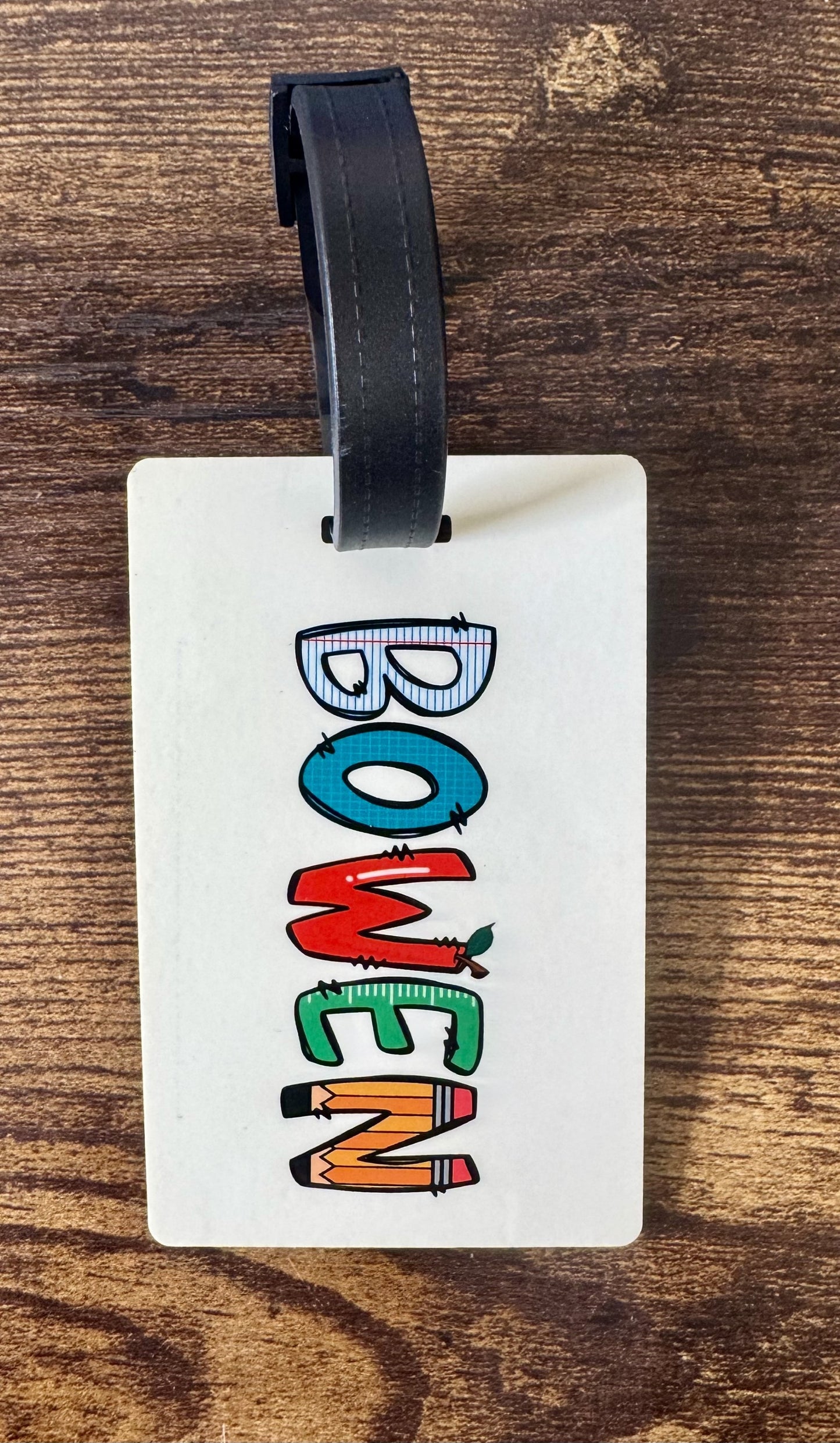 Backpack buddy prayer tag