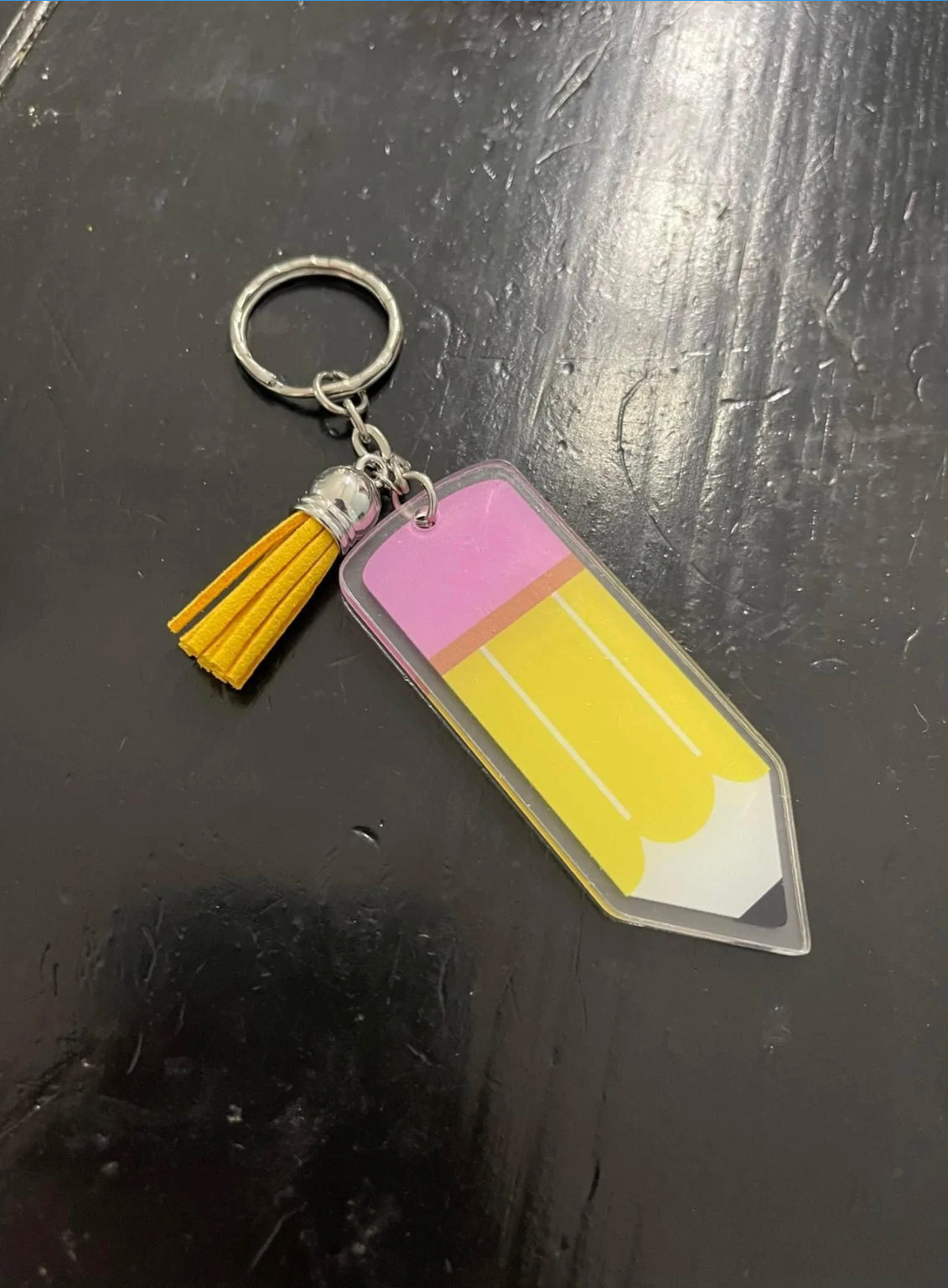 Acrylic BLANK pencil keychains