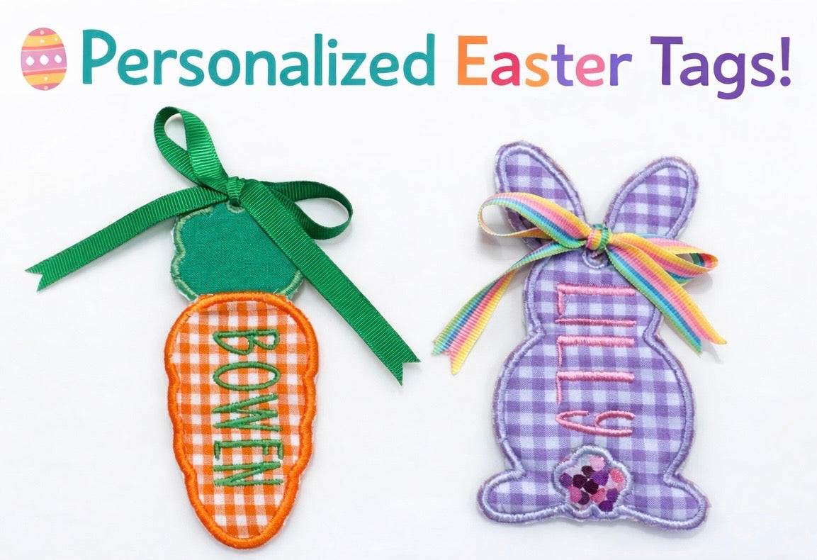 Easter basket tag
