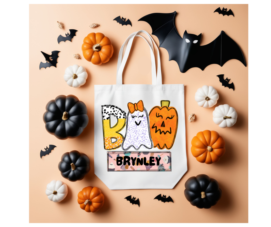 Kids Trick or Treat Tote Bags